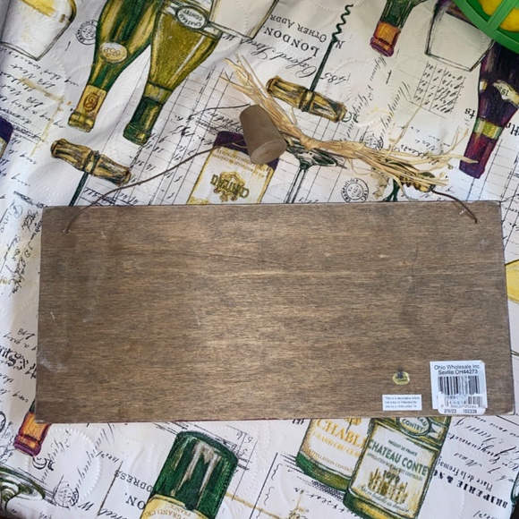 WELCOME Where We Don't Keep Things Bottled Up Wood Sign-5 ½" X 12" Hand Painted - Picture 2 of 3